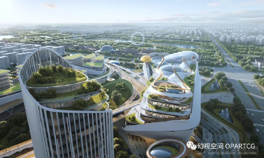 [China Zhongyuan design] the urban design scheme of the central area of the East District of the new city of Changping, Beijing won the first place